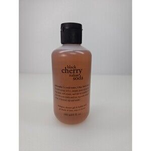 NEW Philosophy Black Cherry Italian Soda Shampoo Shower Gel Bubble Bath All in 1